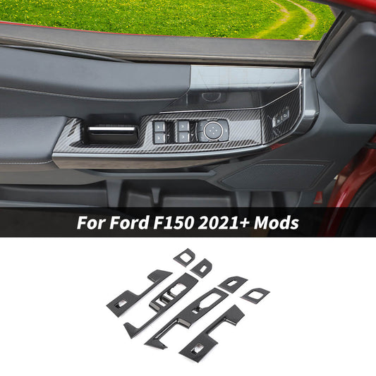 For 2021+ Ford F150 Interior Window Lift Switch Panel Cover Trim