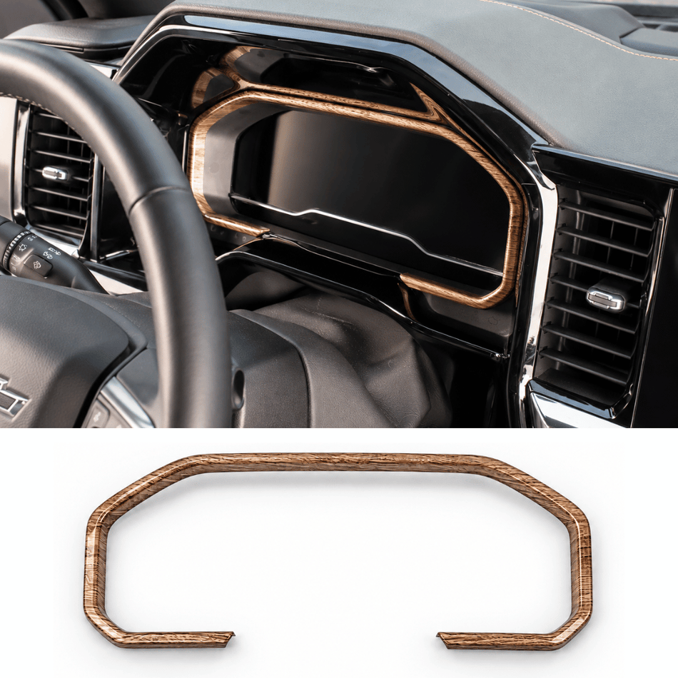 For 2022+ Chevrolet Silverado Dashboard Instrument Cluster Gauge Bezel Trim Cover