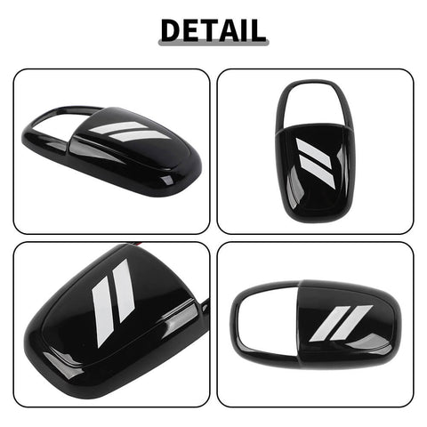 For Dodge 2015+ Charger/Challenger/ 2018+ Durango Interior Gear Shift Knob Decor Cover Trim Black