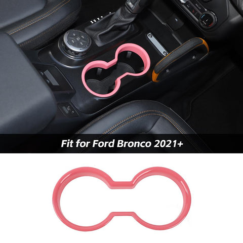 Front Water Cup Holder Cover Trim Bezel For Ford Bronco 2021+ Accessories | CheroCar