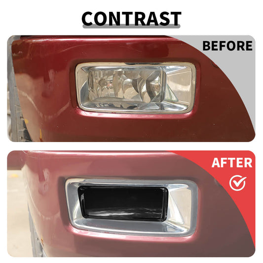 For 2014-2018 Chevy Silverado/GMC Sierra Smoked Front Fog Light Lamp Panel Cover Trim