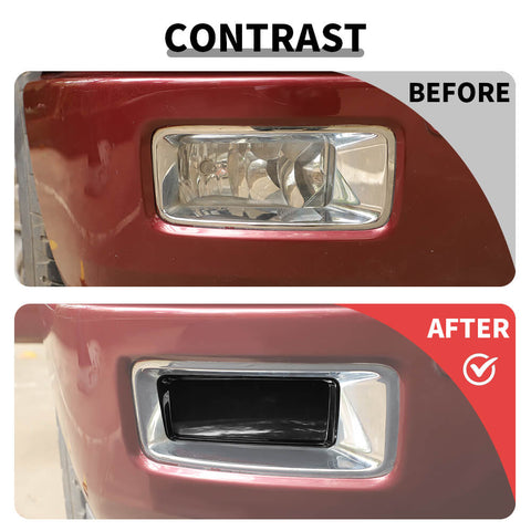 For 2014-2018 Chevy Silverado/GMC Sierra Smoked Front Fog Light Lamp Panel Cover Trim