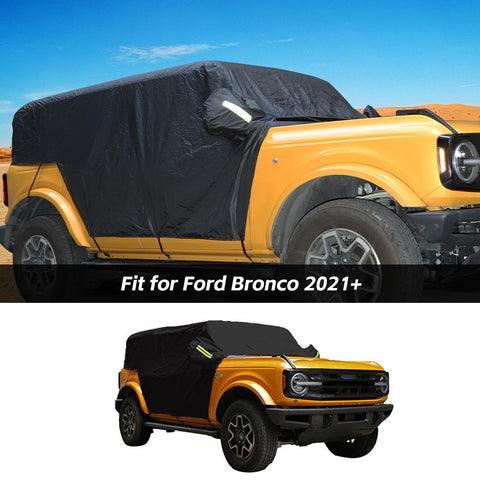 Car Cover All Weather Sun UV Dust Snow Protect For Ford Bronco 2021+ 2/4-Door Accessories | CheroCar