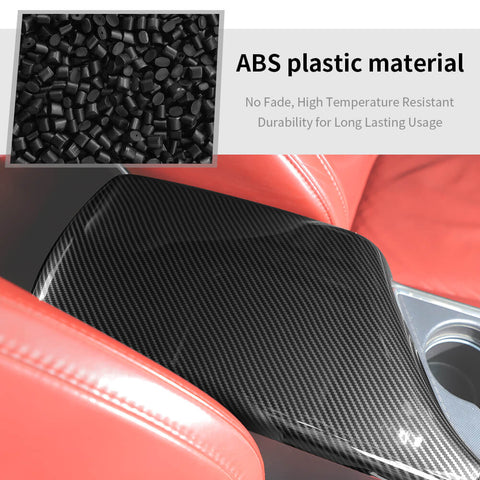 For 2015+ Dodge Challenger Console Armrest Box Panel Cover Trim Decor