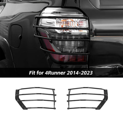 For 2014-2023 Toyota 4Runner Black Rear Tail Light Guard Cover Protect Trim