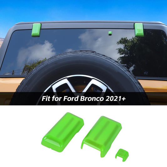 Tailgate Rear Door Window Glass Hinge Cover Trim Decor For Ford Bronco 2021+ Accessories | CheroCar