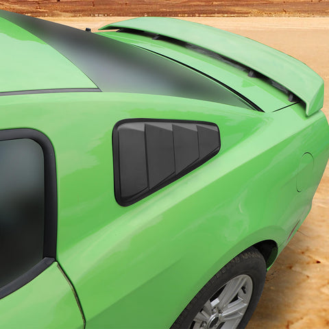 For 2010-2014 Ford Mustang Rear Side Window blinds Louvers Trim Cover