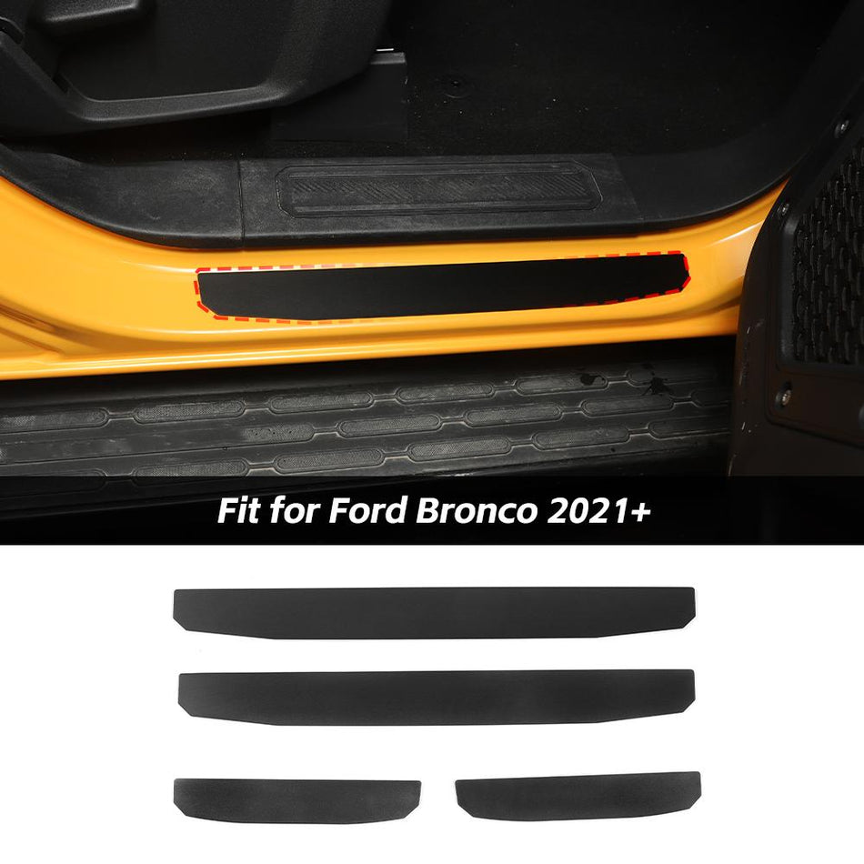 For 2021+ Ford Bronco 4-Door Outer Door Sill Plate Scuff Cover Guard