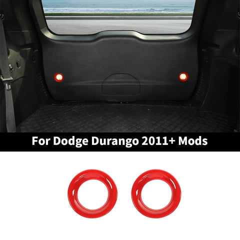 For 2011+ Dodge Durango Car Rear Tailgate Light Lamp Ring Cover Trim