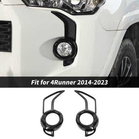 For 2014-2023 Toyota 4Runner SR5/TRD Pro Car Front Fog Light Lamp Decor Cover Trim