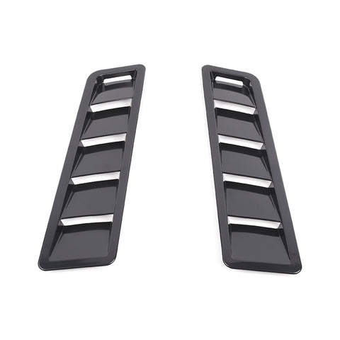 For Universal Car Exterior Hood Vent Louver Scoop Cover Air Flow Intake Cooling Panel Trim