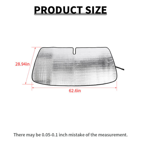 For 2007-2013 Chevy Silverado/GMC-SIERRA Front Windshield Sunshade Reflective Car Sun Shade Visor