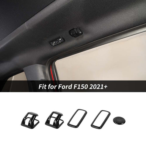 5x Roof Hook & Reading Light Cover Trim Decoration Kit For Ford F150 2021+ Accessories | CheroCar