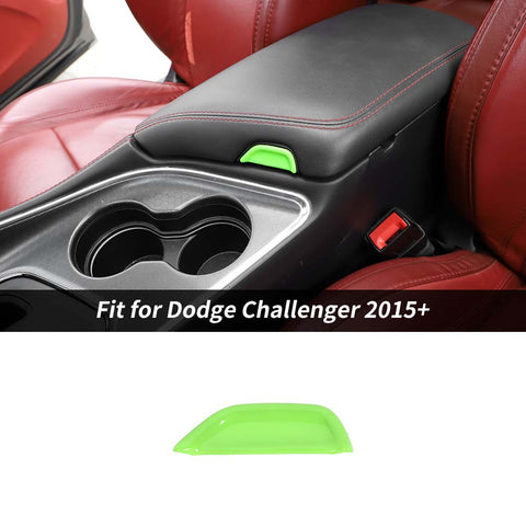 Armrest Box Switch Cover Trim For Dodge Challenger 2015+ Carbon Fibe Accessories | CheroCar