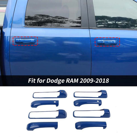 For 2009-2018 Dodge RAM 8 x Exterior Door Handles Trim Cover