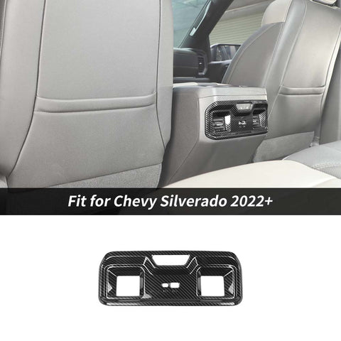 Rear Back Air Conditioner Outlet Vent Panel Trim For Chevy Silverado/GMC Sierra 2022+ Accessories | CheroCar