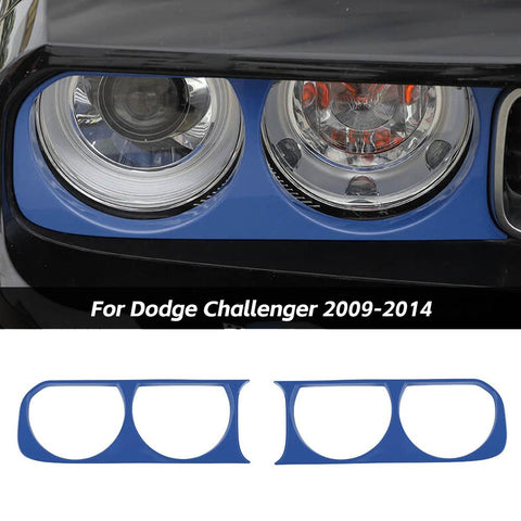 Front Headlight Lamp Cover Trim for Dodge Challenger 2009-2014 Accessories｜CheroCar