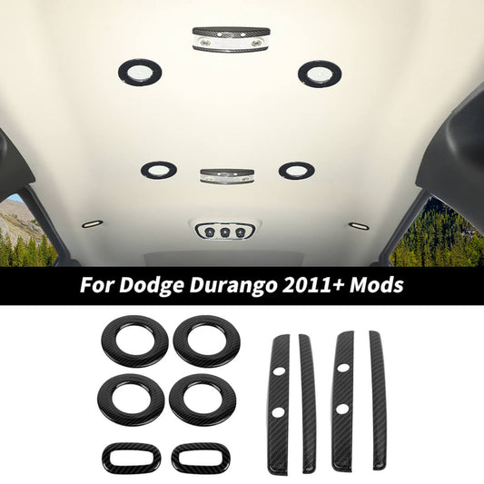 For 2011+ Dodge Durango Roof Air Vent Reading Light Panel Decor Cover Trim Kit