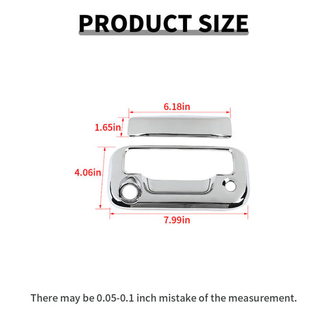 For 2004-2014 Ford F150/F250/F350/F450/F550 Tailgate Handle Cover Plastic Door Handle Shell Trim Cover