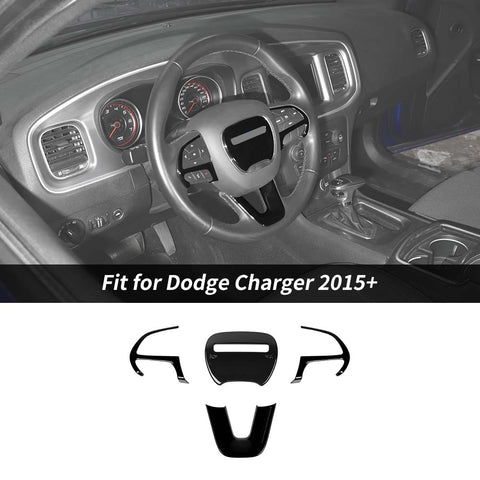 Steering Wheel Decor Cover Trim for Dodge Challenger & Charger 2015+｜CheroCar