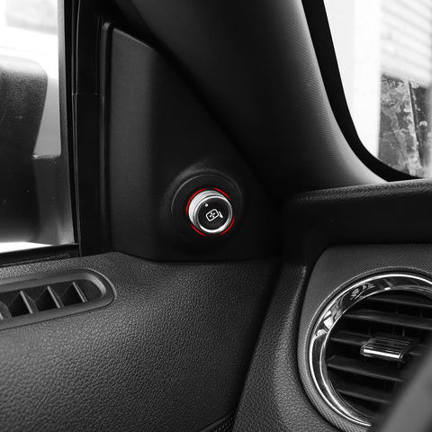 For 2013-2014 Ford F150 Raptor 14 x Steering Wheel / Window Control Panel / Center Console Knob Trim Kit