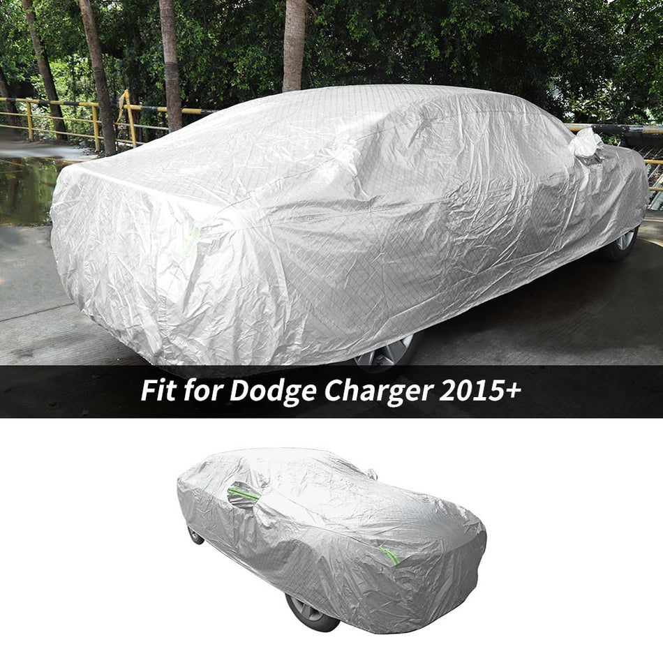 For 2015+ Dodge Charger Car Cover Outdoor Waterproof Sun Snow Rain UV Heat Dust Resistant