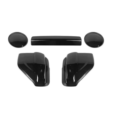 For 2014-2023 4Runner Smoked Black Front Fog Light Taillight High Brake  Lamp Cover Trim Kit