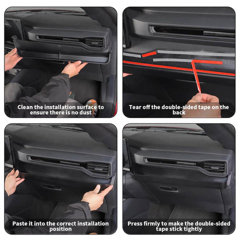 For 2024+ Ford Mustang Co-pilot Center Console Handle Expanded Storage Tray Box