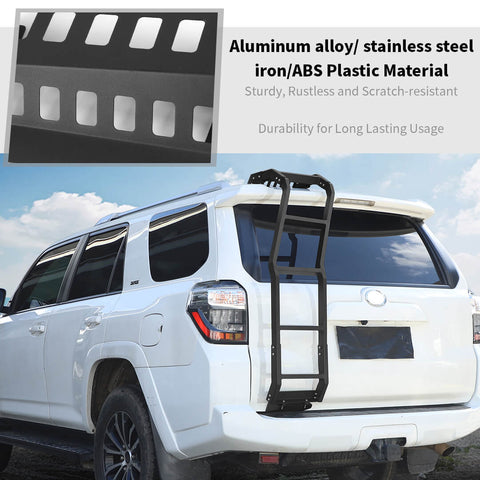 For 2010-2023 4Runner Rear Door Roof Ladder Tailgate Hatch Ladder Accessories
