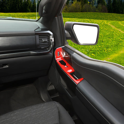 For 2021+ Ford F150 Interior Front Door Window Lift Switch Panel Trim Cover
