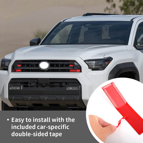 For 2024+ 4Runner Front Grill Mesh Decoration Sticker Cover Trim