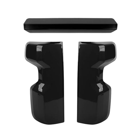 For 2022+ Chevy Silverado Smoked Black High Brake Light & Rear Taillight Lamp Trim Cover Kit