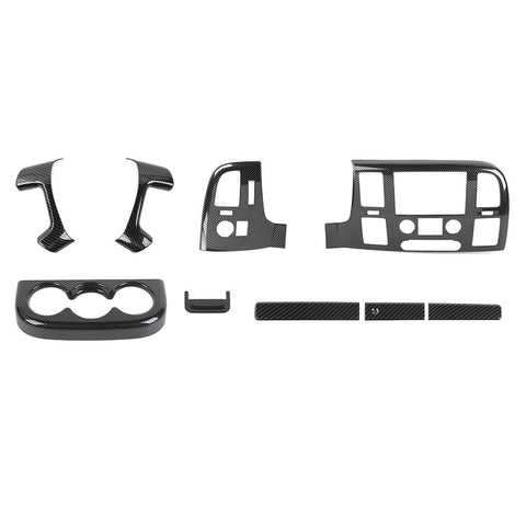 For 2007-2013 Chevy Silverado/GMC-SIERRA Interior Center Console Steering Wheel Cup Holder Trim Cover Kit