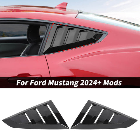 For 2024+ Ford Mustang Car Rear Window Louvers Rear Sun Shade Cover