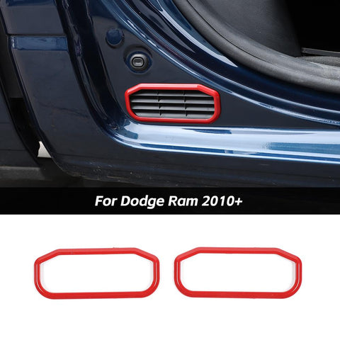 Rear Door Air Exhaust Vent Trim Cover Frame For Dodge Ram 2010+ Accessories | CheroCar