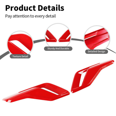 For 2021+ Ford F150 Raptor Front Leaf Board Fender Side Air Vent Cover Trim