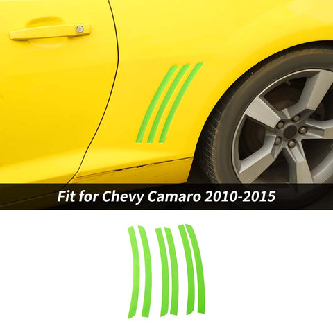 6 x Side Fender Vent Stripe Panel Insert Sticker Decal Stickers For Chevy Camaro 2010-2015 Accessories | CheroCar