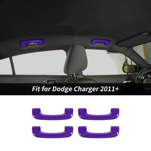 Interior Top Grab Handle Cover Trim Decoration For Dodge Charger  2011+ Accessories | CheroCar