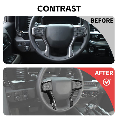 For 2019-2021 Chevy Silverado 16 x 4-Door Interior Center Console & Door Trim Cover Kit