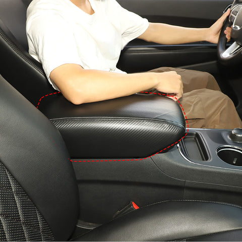 For 2011+ Dodge Durango Center Console Leather Center Armrest Box Panel Cover