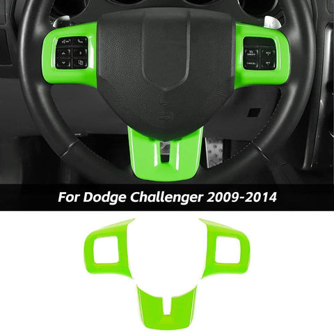 Steering Wheel Decor Cover Trim For Dodge Challenger & Charger & Durango & Dart 2009-2014 & Journey 2013+｜CheroCar