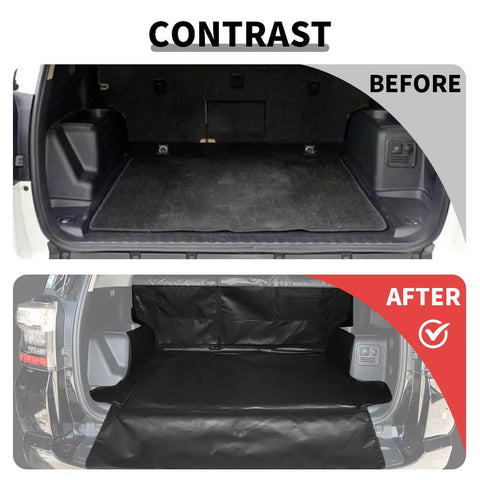 For 2010-2023 Toyota 4Runner Black Mat Car Trunk Back Seat Cover Tail Box Pet Trim
