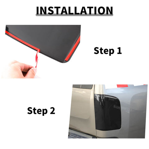 For 2007-2013 Chevy Silverado/GMC-SIERRA Smoked Black Tail Light Cover Trim Guard