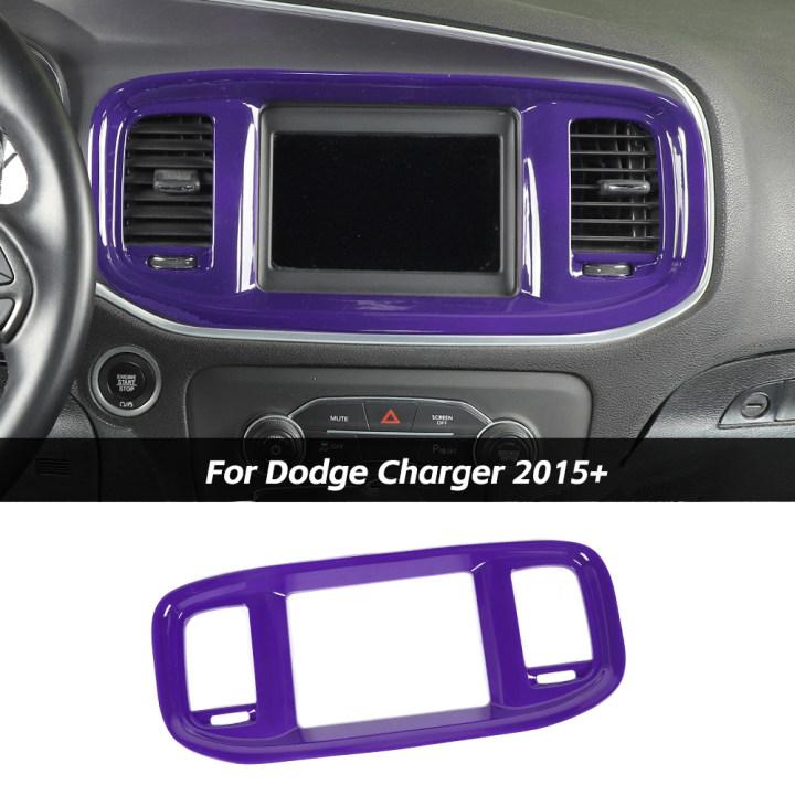 For 2015+ Dodge Charger Interior 8.4'' GPS Navigation Panel Cover Trim