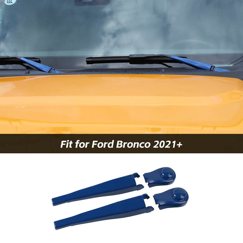 Front Windshield Rain Wiper Blade Cover Trim For Ford Bronco 2021+ Accessories | CheroCar