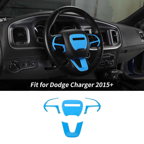 Steering Wheel Decor Cover Trim for Dodge Challenger & Charger 2015+｜CheroCar