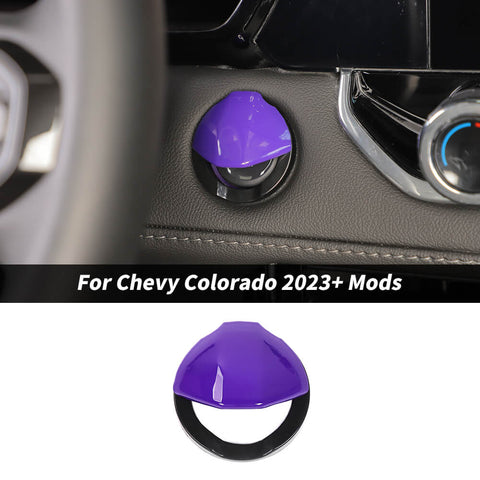 For 2023+ Chevy Colorado One Key Start Engine Stop Switch Button Cover Trim