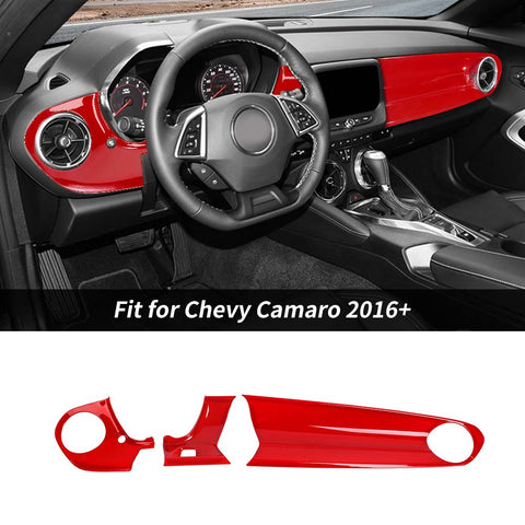 Interior Trim Full Set Available Separately Red For Chevy Camaro 2016+ Accessories | CheroCar