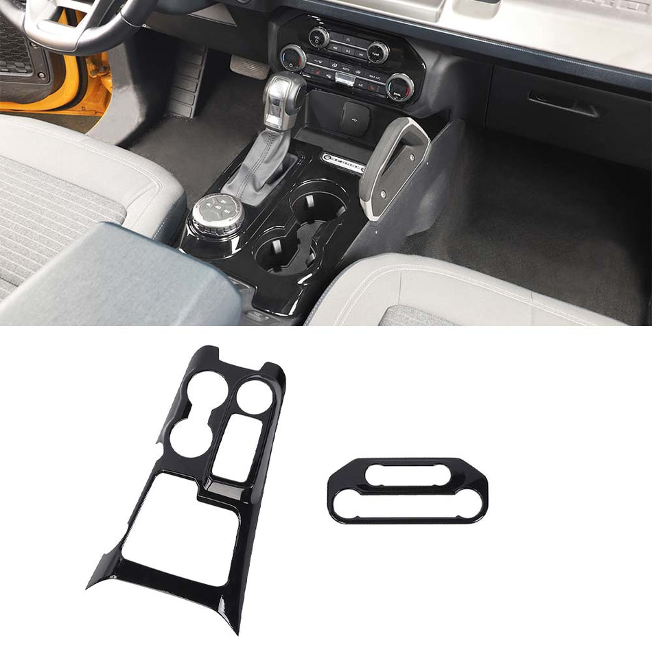 For 2021+ Ford Bronco Central Gear Shift Trim AC Air Conditioner Panel Cover