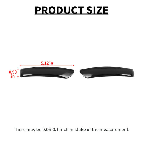 For 2011-2016 Dodge Durango Smoked Black Rearview Mirror Light Lamp Turn Signal Trim Cover